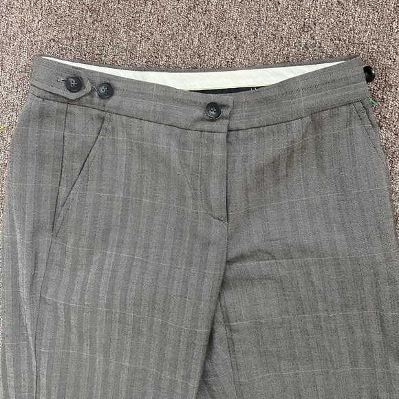 Theory Wool Blend Gray Trouser Pants Size 2 - Picture 2 of 7